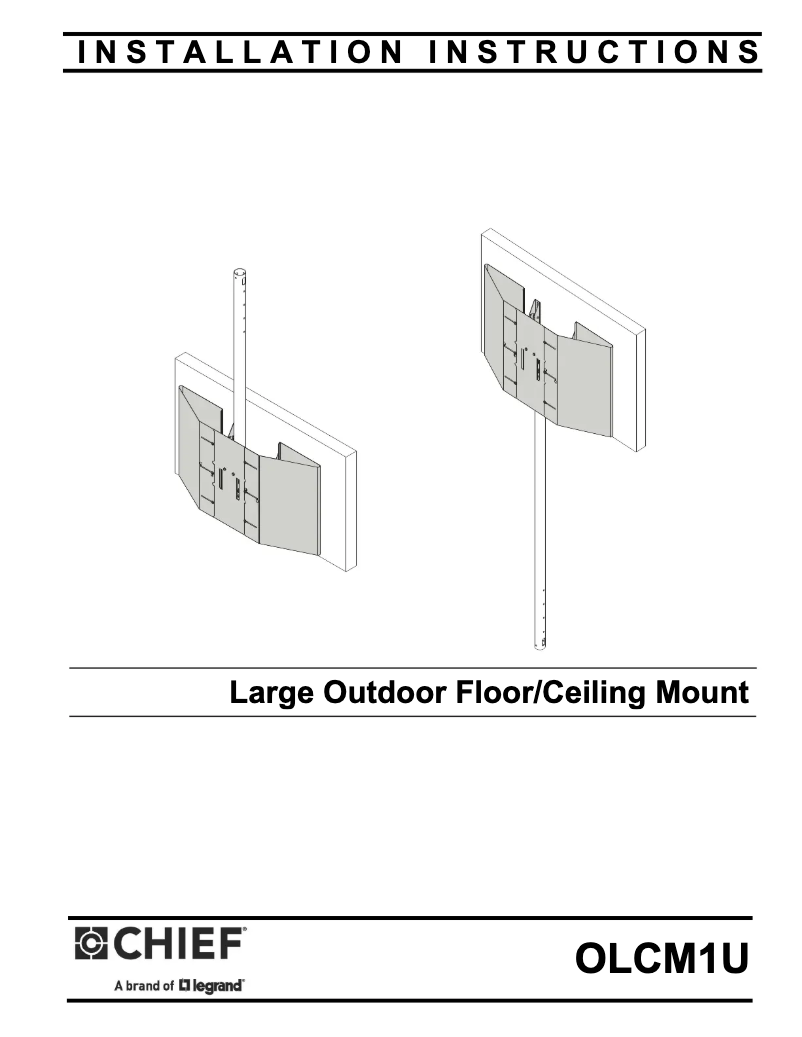 Página 1 del manual Manual de usuario Chief OLCM1U