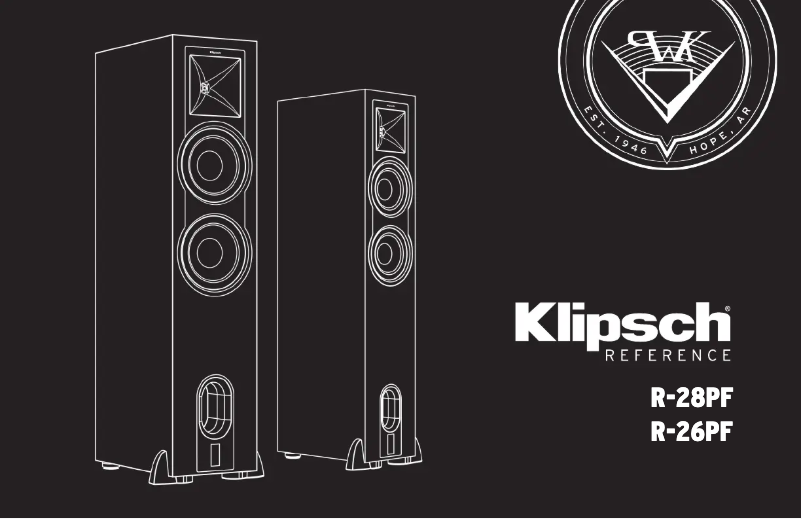 Página 1 del manual Manual de usuario Klipsch Reference R-28PF