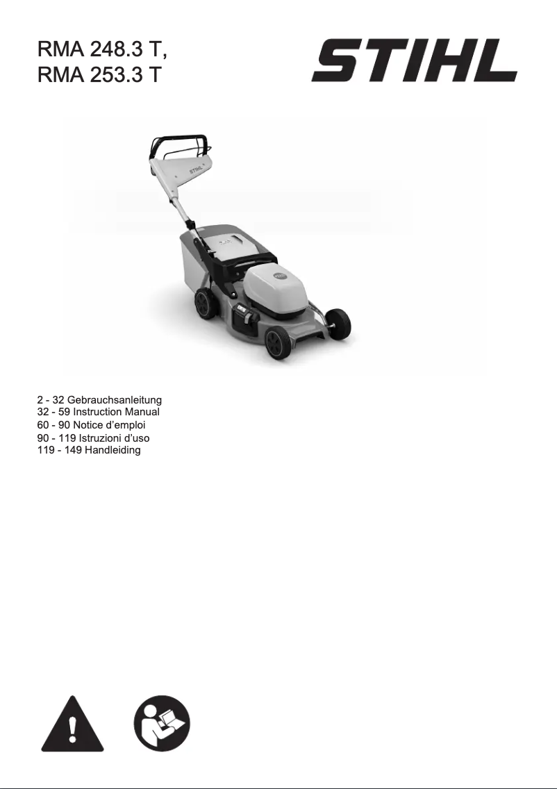 Imagen de la primera página del manual del dispositivo RMA 253