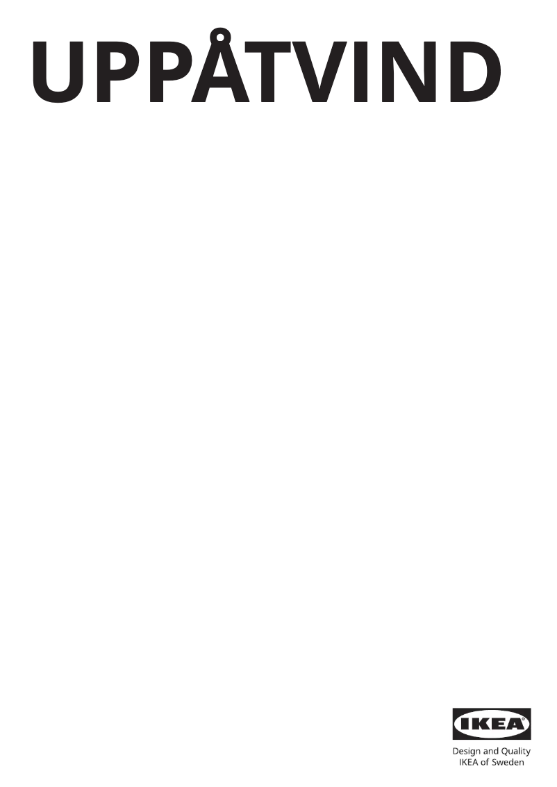 Página 1 del manual Manual de usuario Ikea UPPÅTVIND 504.982.24