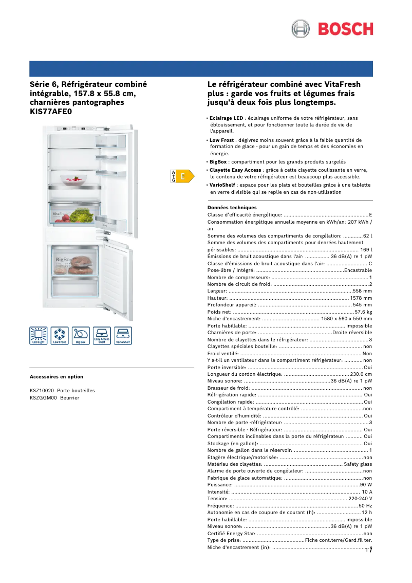 Imagen de la primera página del manual del dispositivo KIS77AFE0