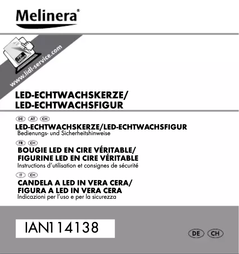 Página 1 del manual Manual de usuario Melinera IAN 114138