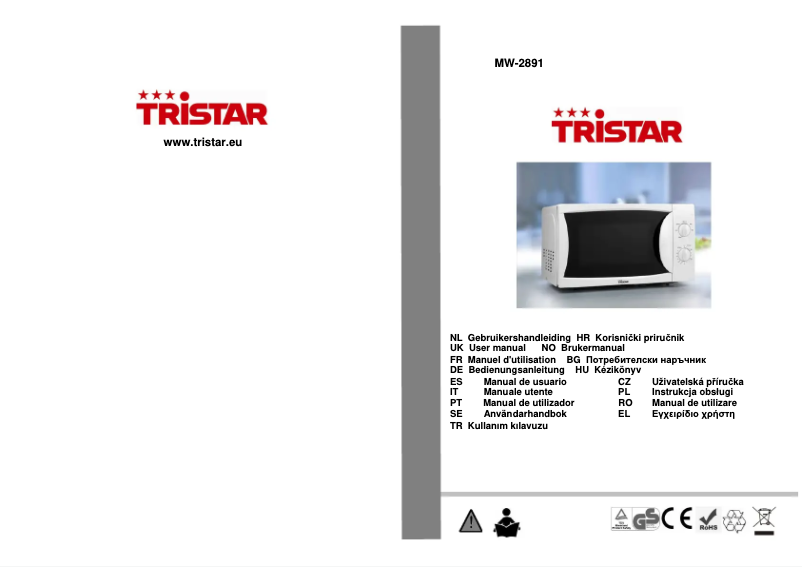 Imagen de la primera página del manual del dispositivo MW-2891