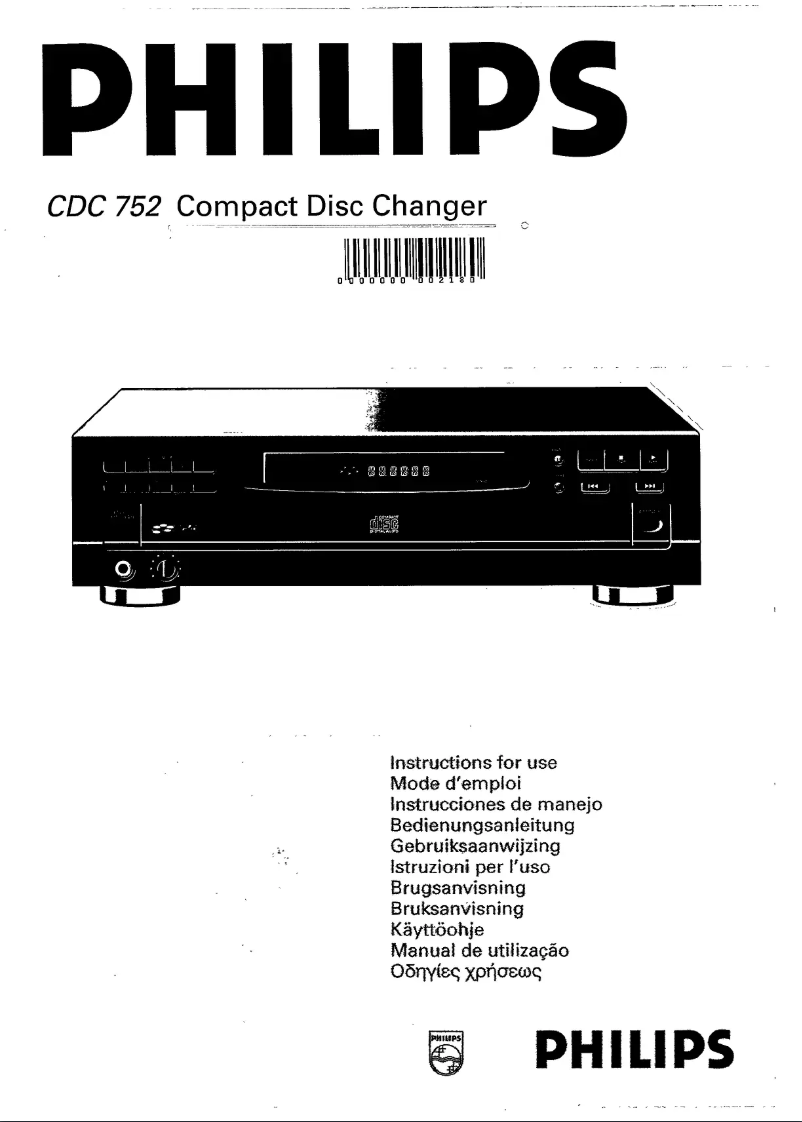 Imagen de la primera página del manual del dispositivo CDC752