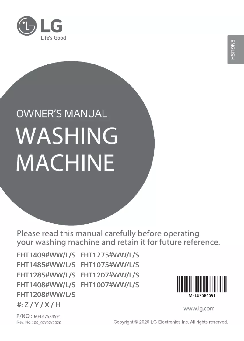 Página 1 del manual Manual de usuario LG FHT1207ZWS