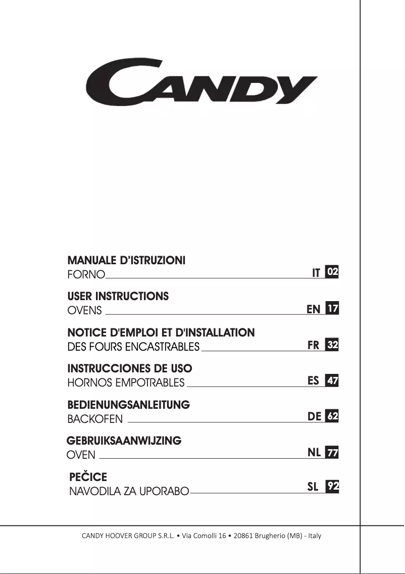 Página 1 del manual Manual de usuario Candy FCT686NR