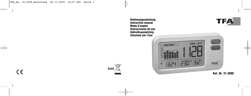 Página nº 1 - Manual de usuario TFA AirCo2ntrol COACH 31.5009