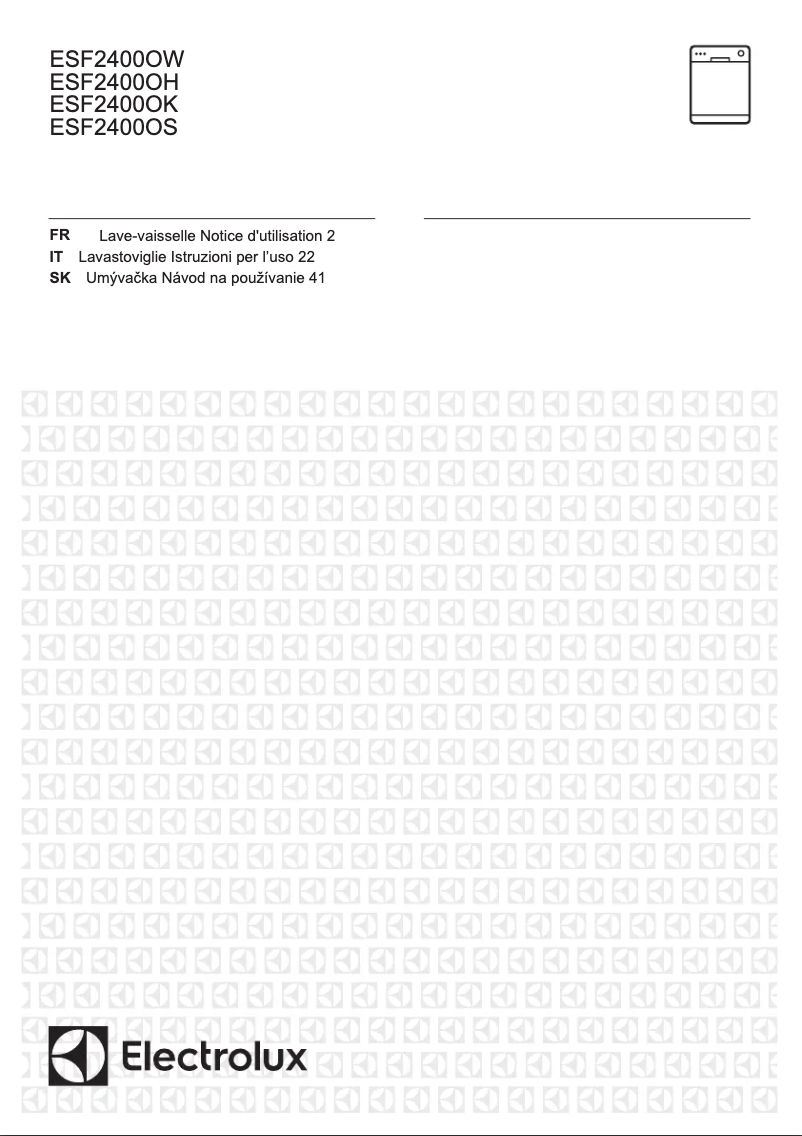 Página 1 del manual Manual de usuario Electrolux ESF2400OK