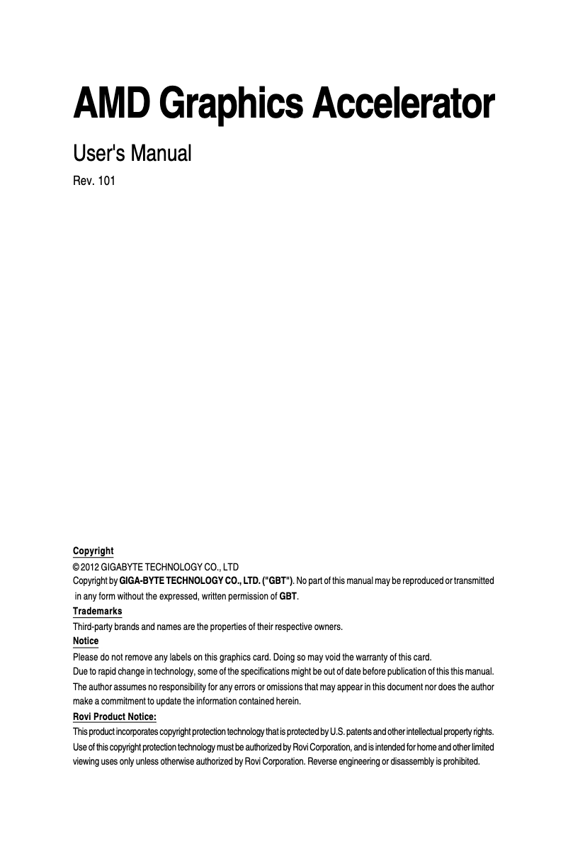 Página 1 del manual Manual de usuario Gigabyte GV-R777OC-1GD
