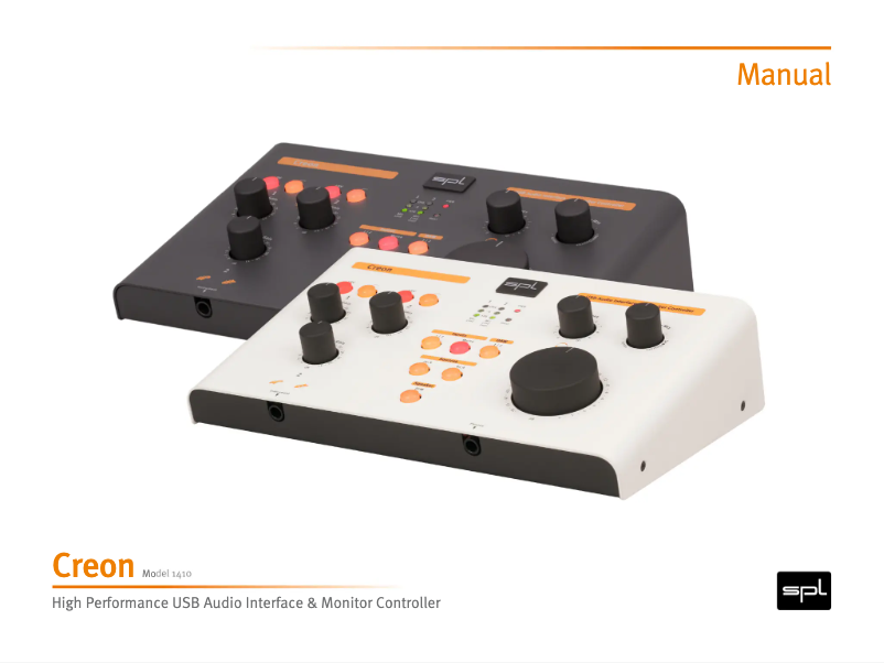 Página 1 del manual Manual de usuario SPL Creon 1410