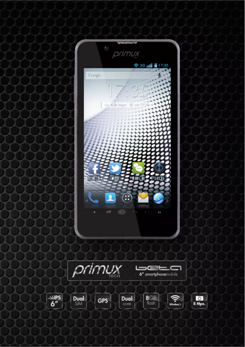 Página 1 del manual Manual de usuario Primux Beta