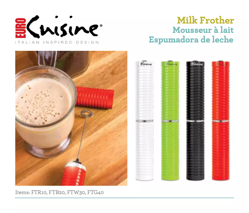 Página 1 del manual Manual de usuario Euro Cuisine FTR10