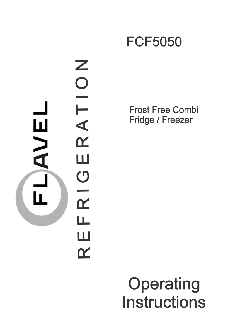 Imagen de la primera página del manual del dispositivo FCF5050