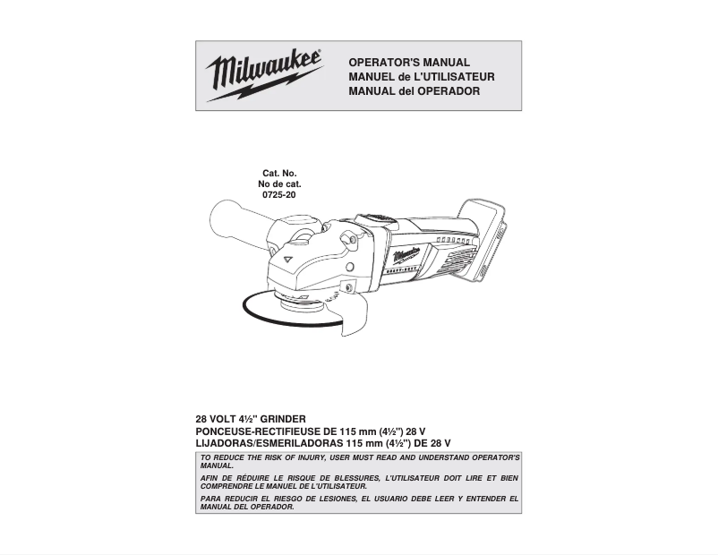 Imagen de la primera página del manual del dispositivo 0725-20