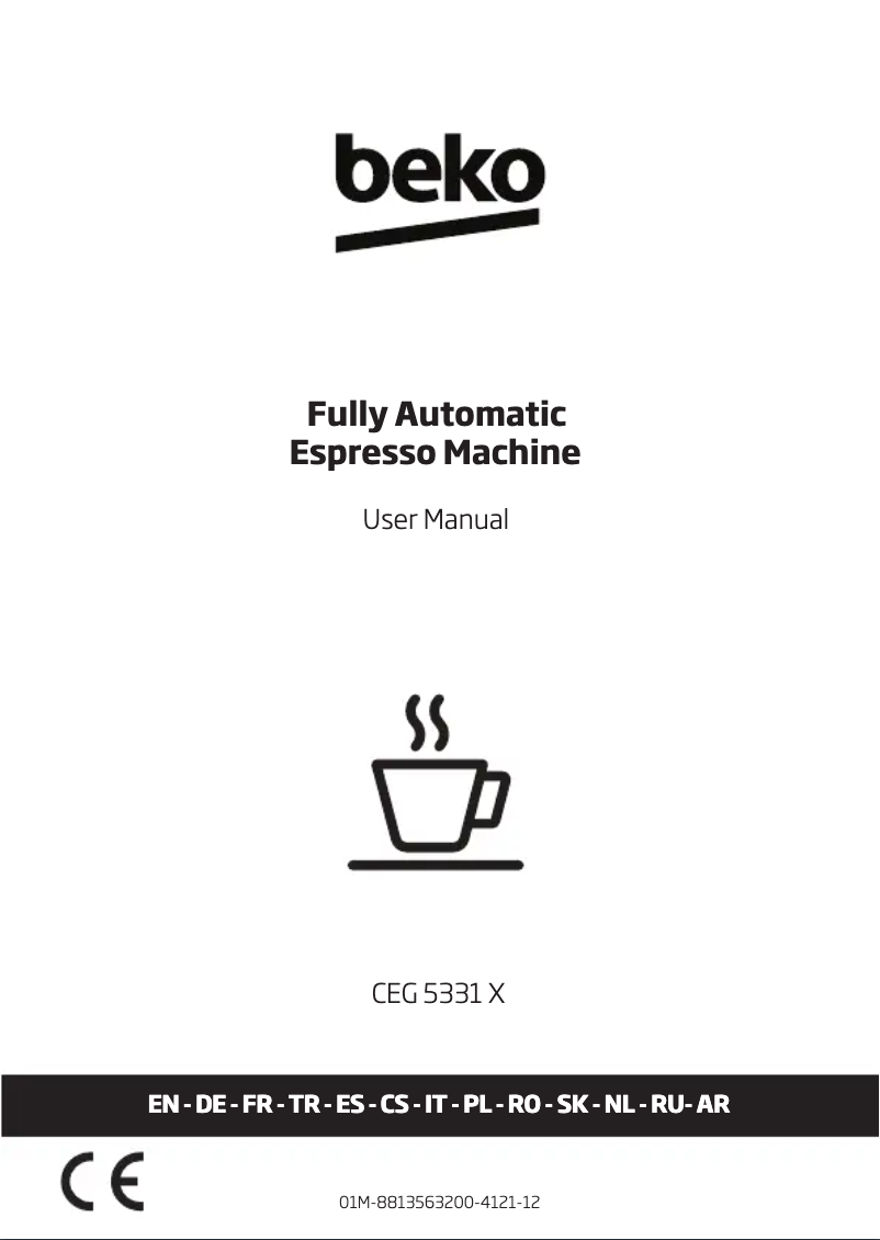 Imagen de la primera página del manual del dispositivo CEG5331X