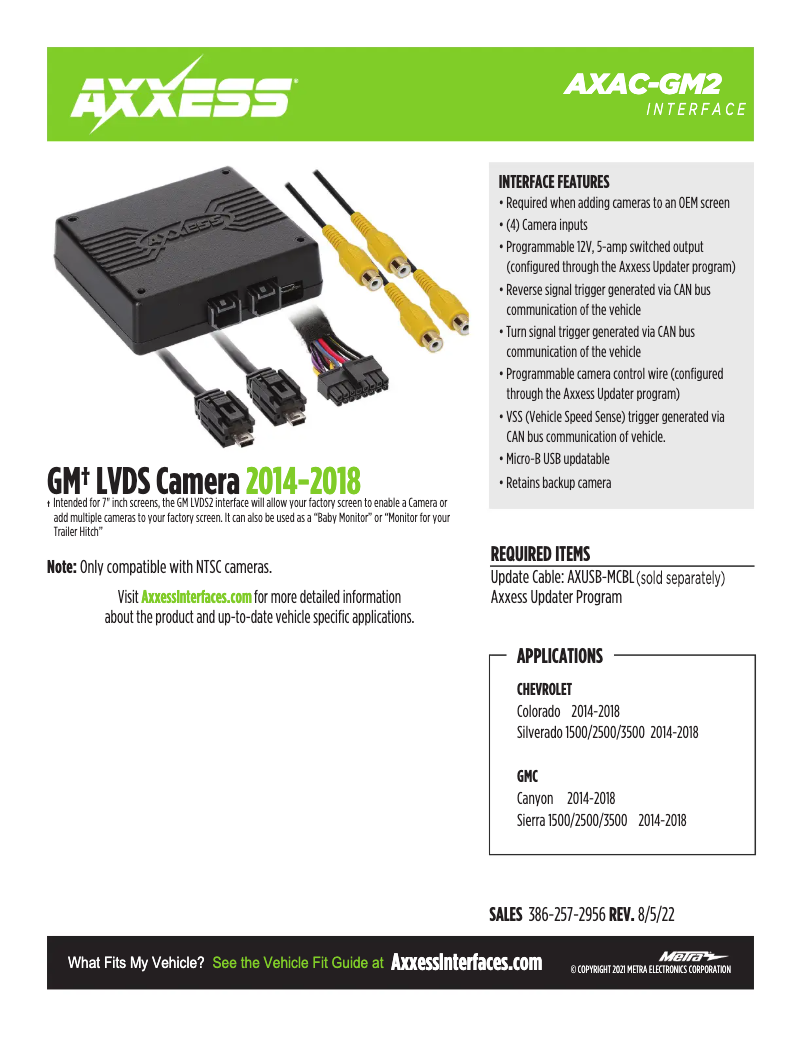 Imagen de la primera página del manual del dispositivo AXAC-GM2