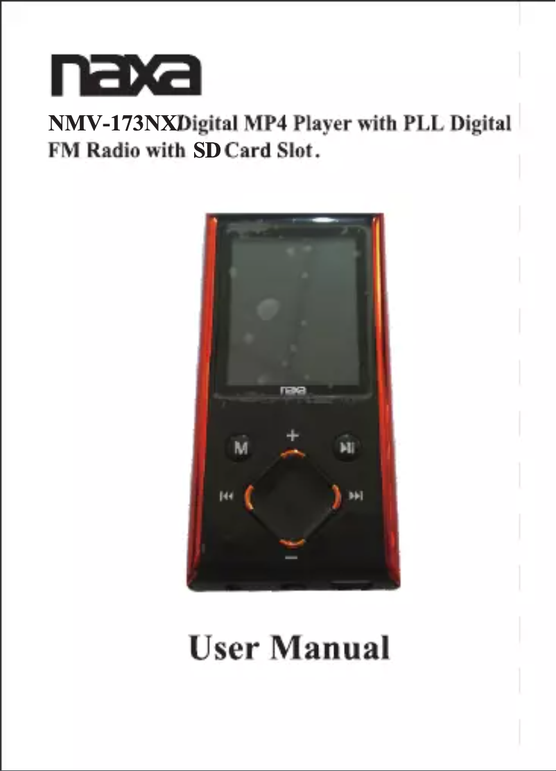 Página 1 del manual Manual de usuario Naxa NMV-173NX