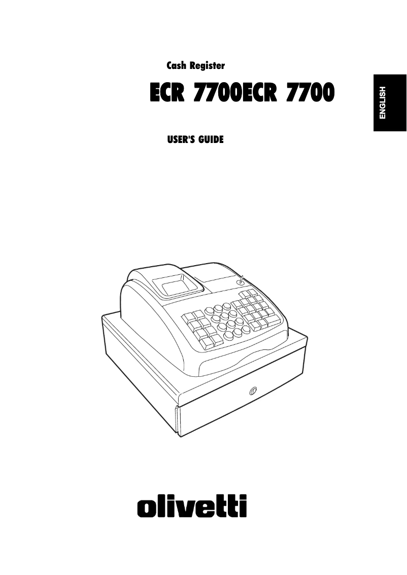 Página nº 1 - Manual de usuario Olivetti ECR 7700LD