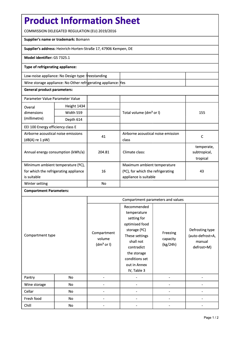 Imagen de la primera página del manual del dispositivo GS 7325.1