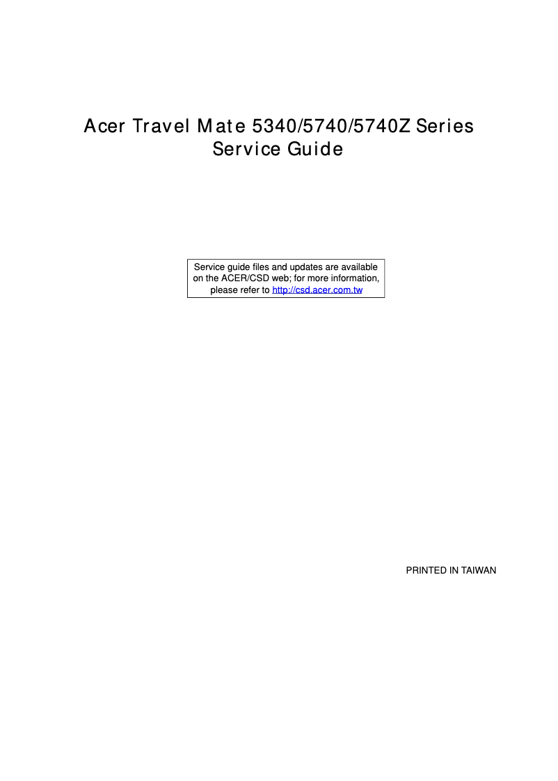 Página nº 1 - Manual de usuario Acer TravelMate 5740-432G32Mnss