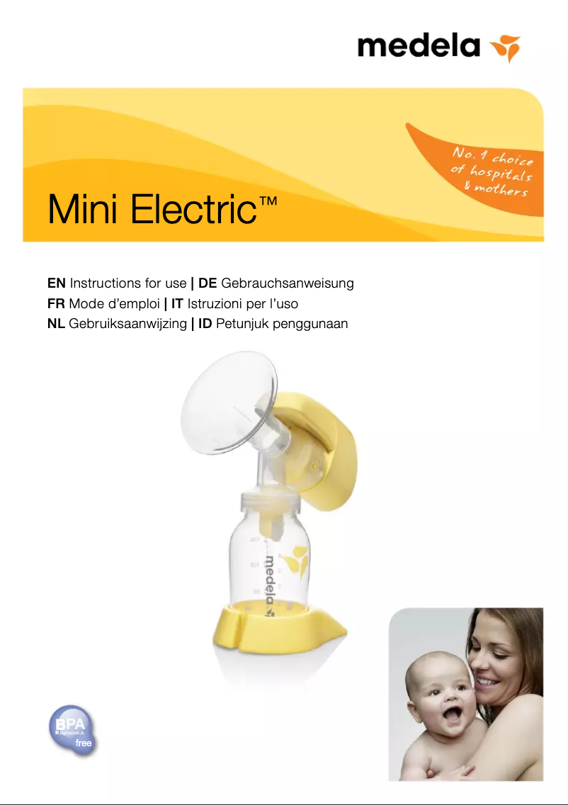 Página 1 del manual Manual de usuario Medela Mini Electric