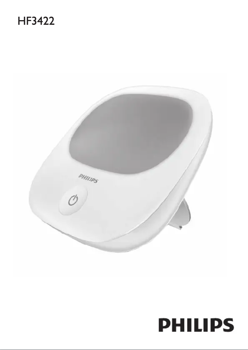 Página 1 del manual Manual de usuario Philips goLITE BLU HF3422
