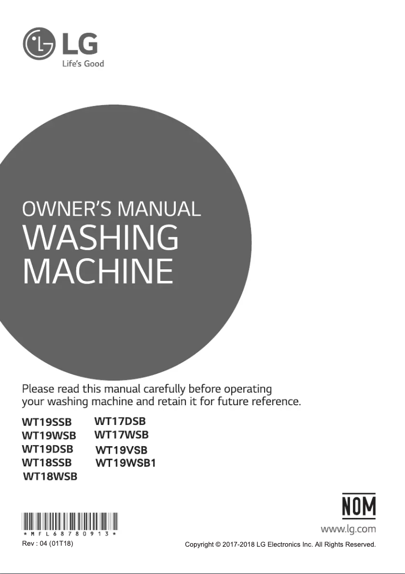 Imagen de la primera página del manual del dispositivo WT19WSB1