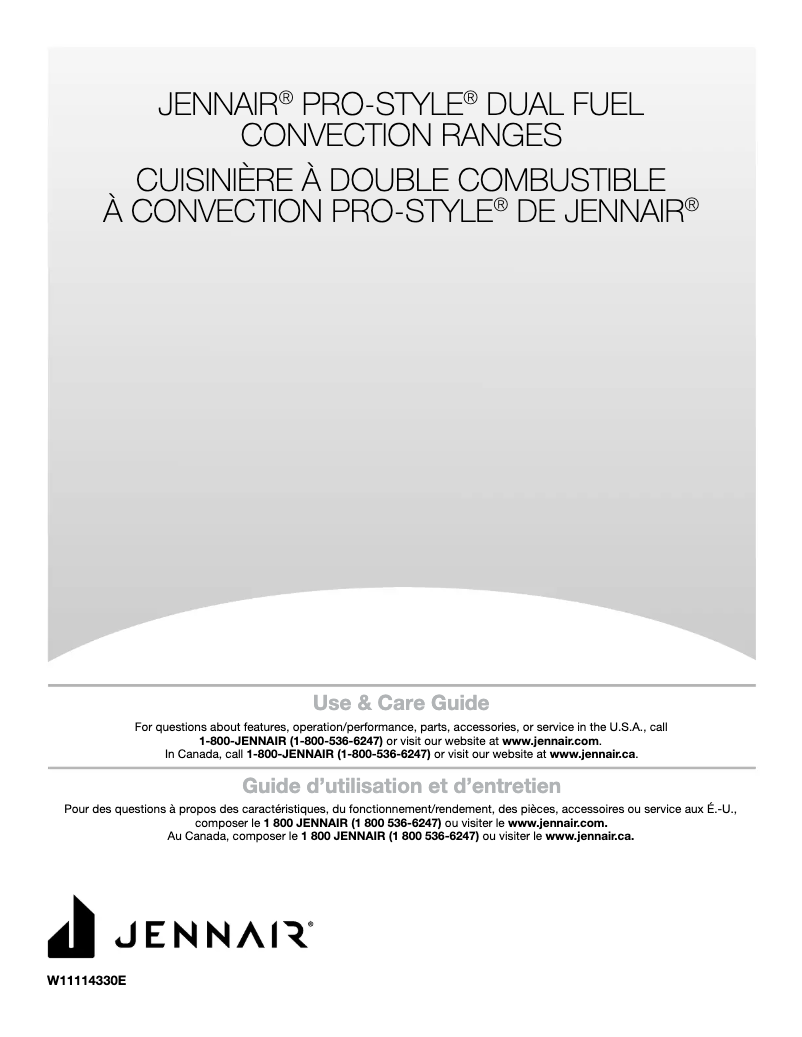 Página 1 del manual Manual de uso y mantenimiento JennAir JDRP648HL