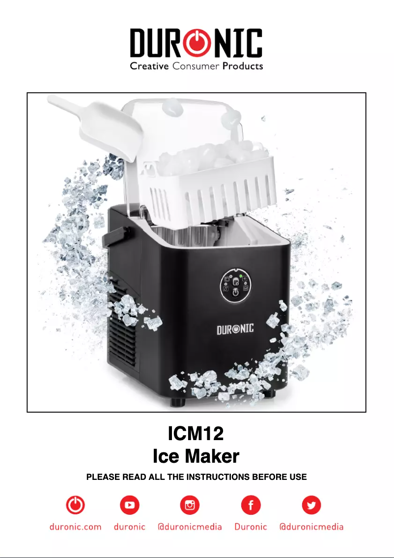 Imagen de la primera página del manual del dispositivo ICM12