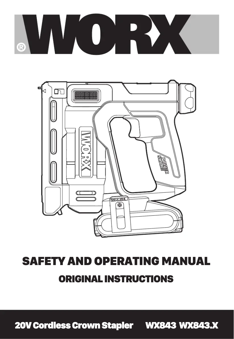 Imagen de la primera página del manual del dispositivo WX843