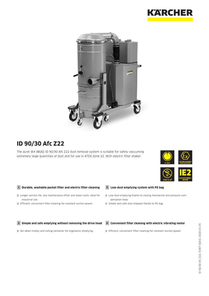 Página 1 del manual Manual de usuario Kärcher ID 90/30 Afc Z22