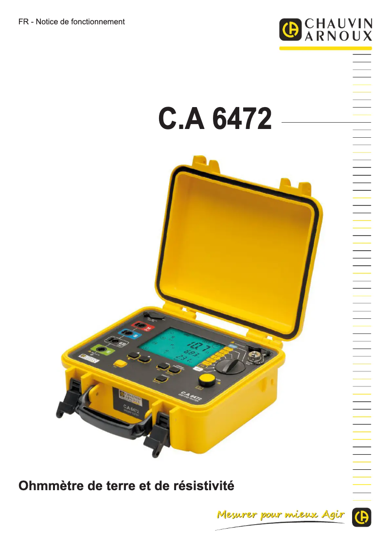 Imagen de la primera página del manual del dispositivo C.A 6474