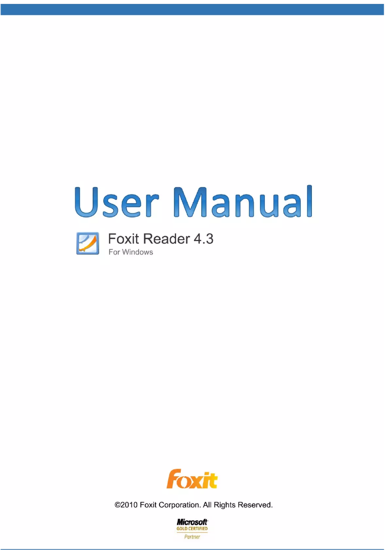Imagen de la primera página del manual del dispositivo Reader 4.3