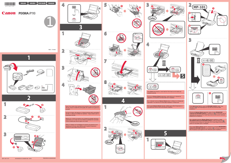 Página 1 del manual Manual de usuario Canon Pixma iP110