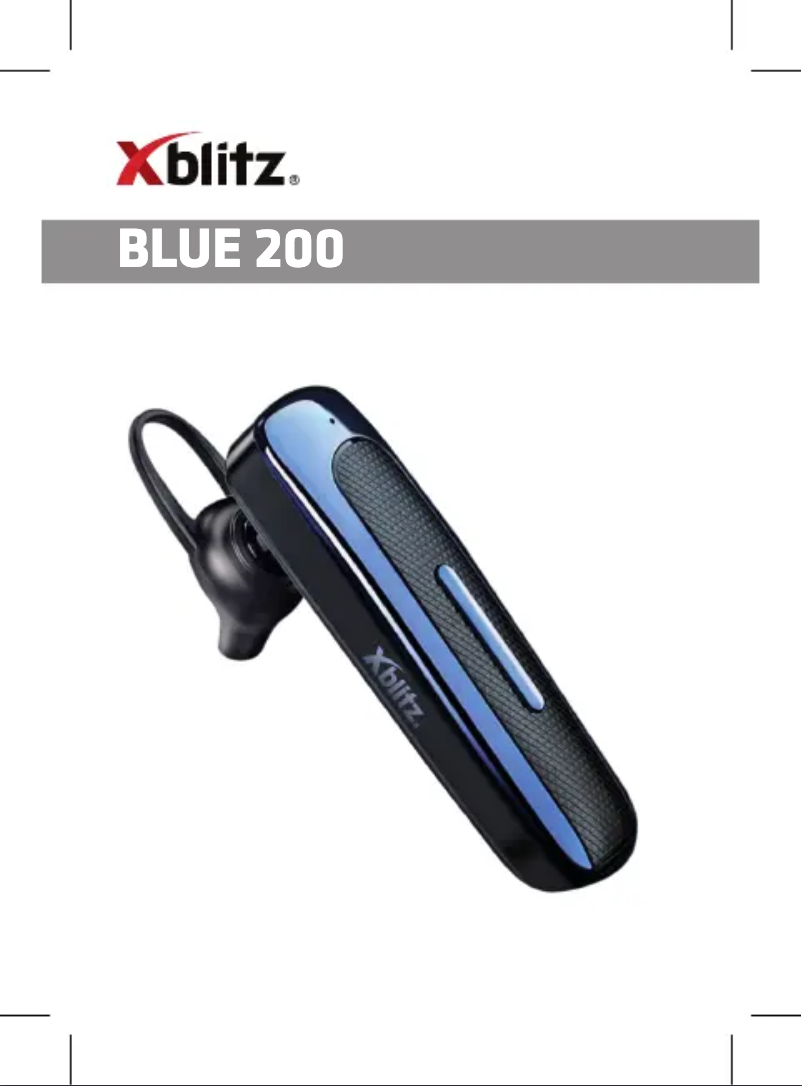 Página 1 del manual Manual de usuario Xblitz Blue 200