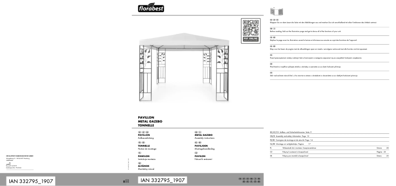 Imagen de la primera página del manual del dispositivo IAN 332795