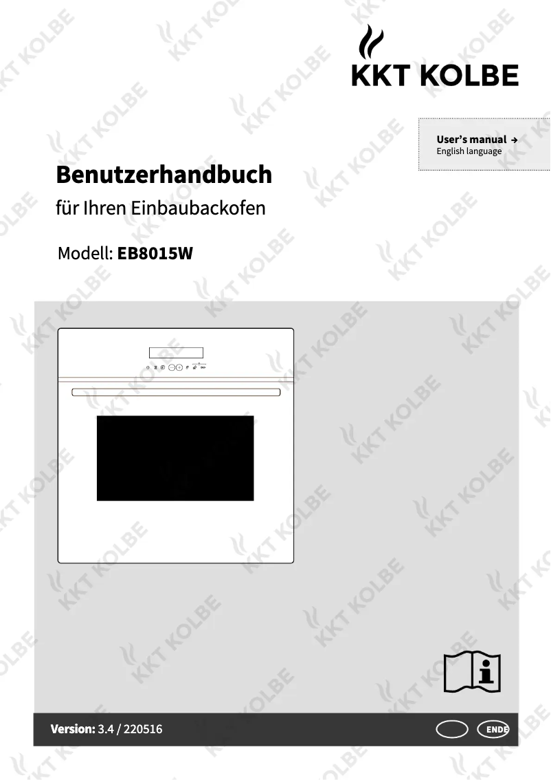 Imagen de la primera página del manual del dispositivo EB8015W