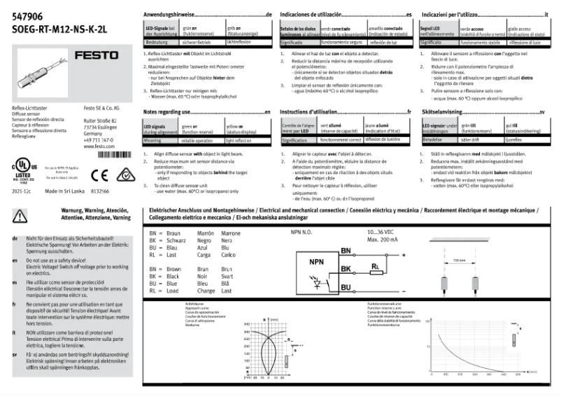 Página 1 del manual Manual de usuario Festo SOEG-RT-M12-NS-K-2L