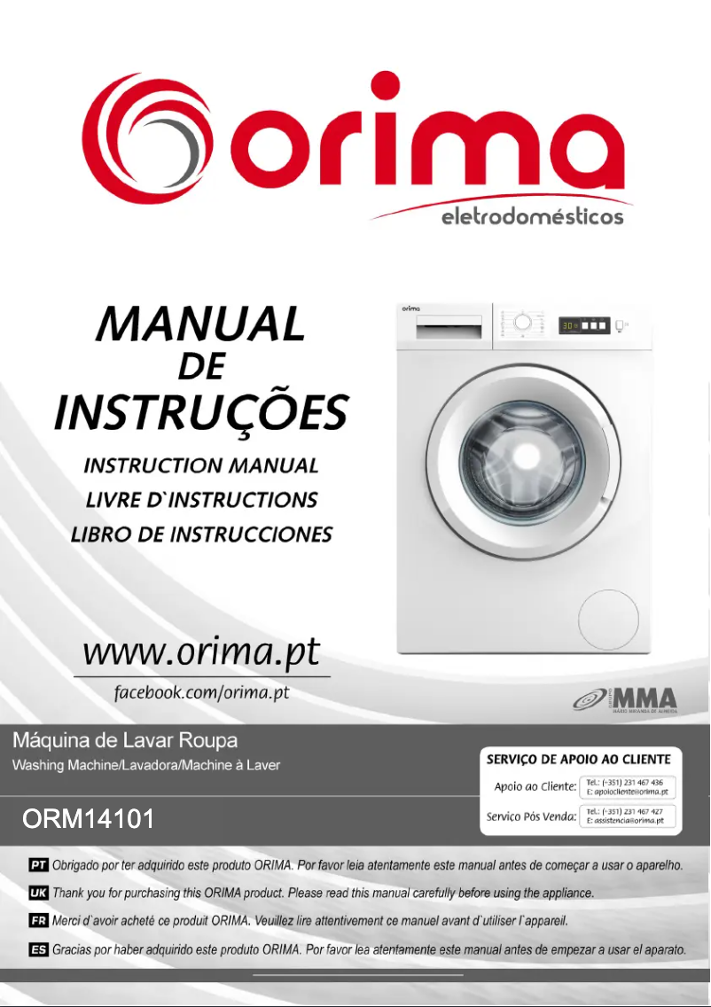 Página 1 del manual Manual de usuario Orima ORM-14101