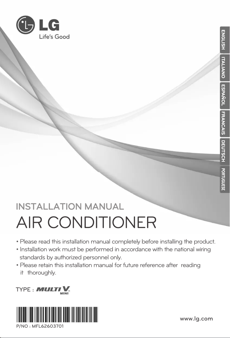 Imagen de la primera página del manual del dispositivo ARUN40LS2B
