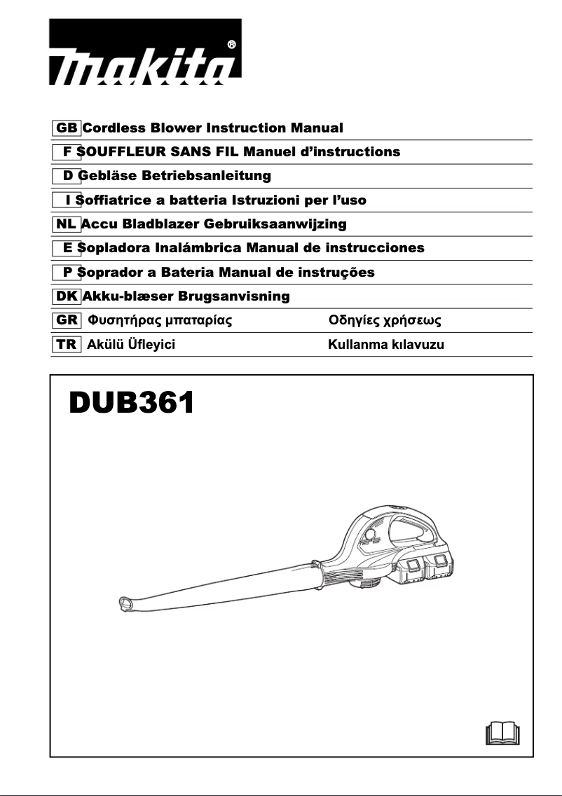 Imagen de la primera página del manual del dispositivo DUB361