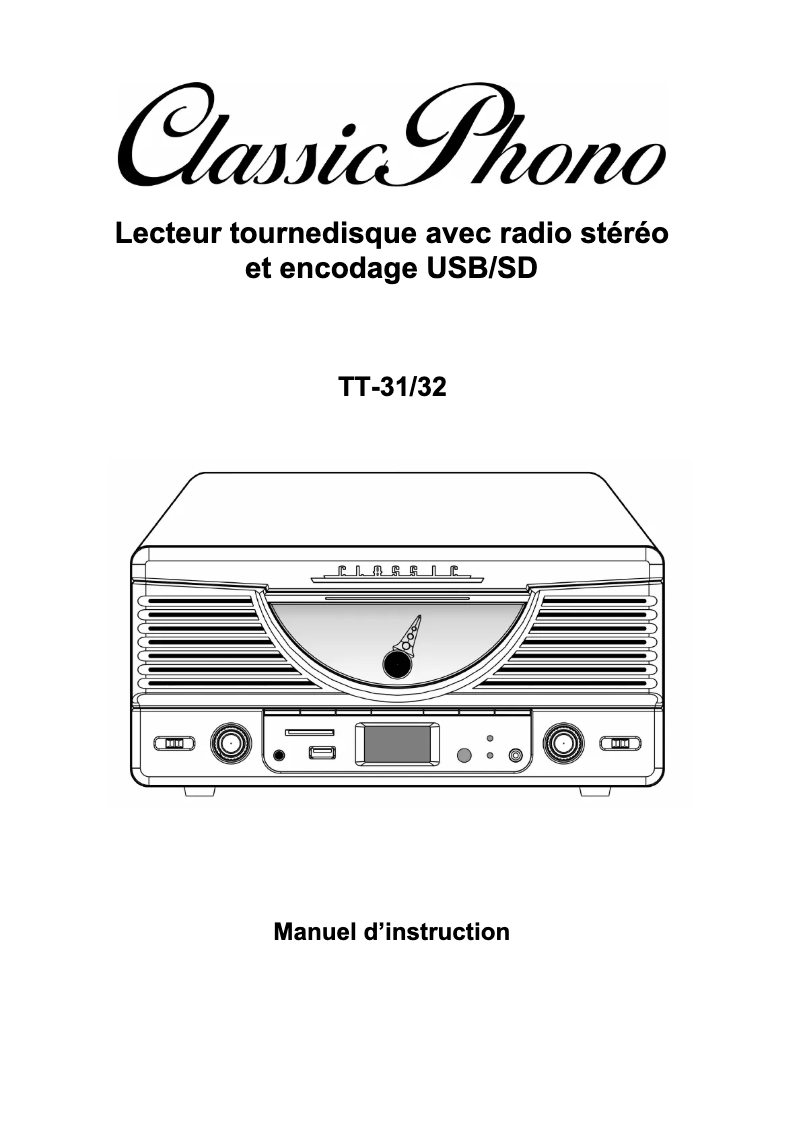 Imagen de la primera página del manual del dispositivo TT-32