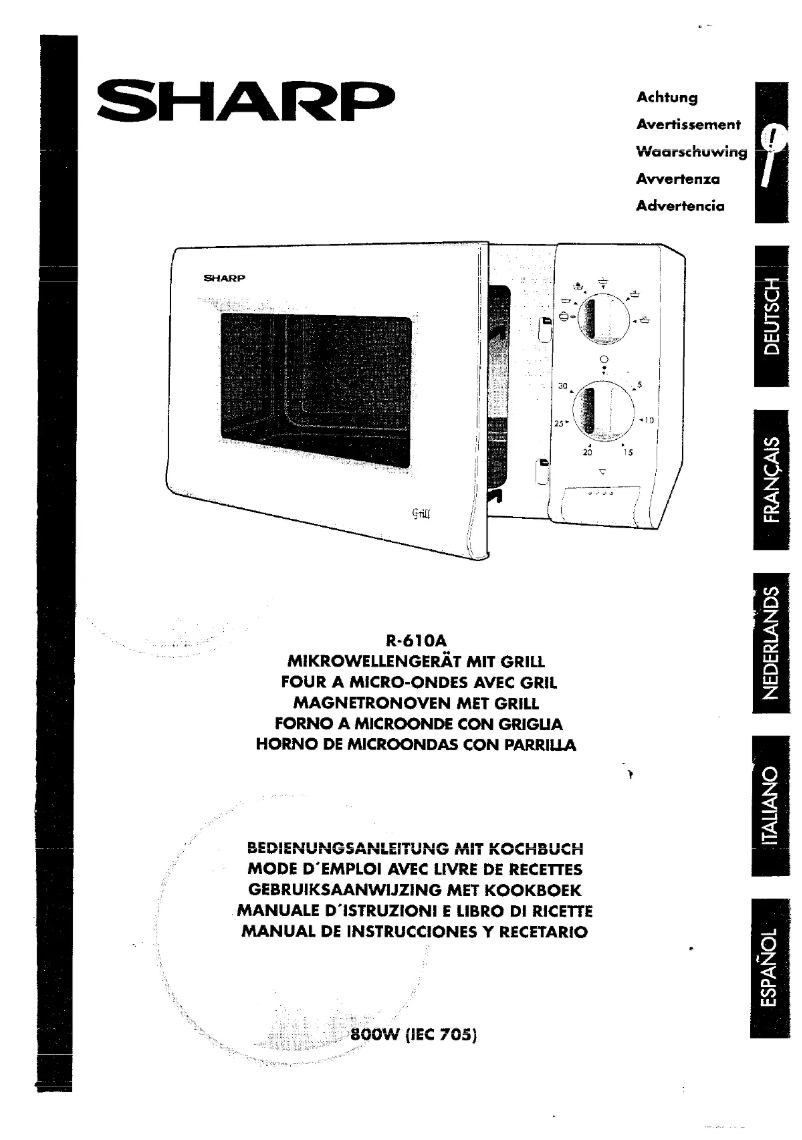 Imagen de la primera página del manual del dispositivo R-610A