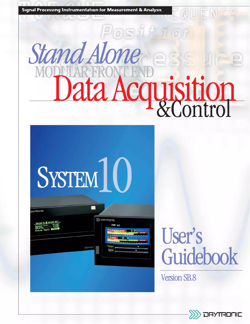 Imagen de la primera página del manual del dispositivo 10P25D