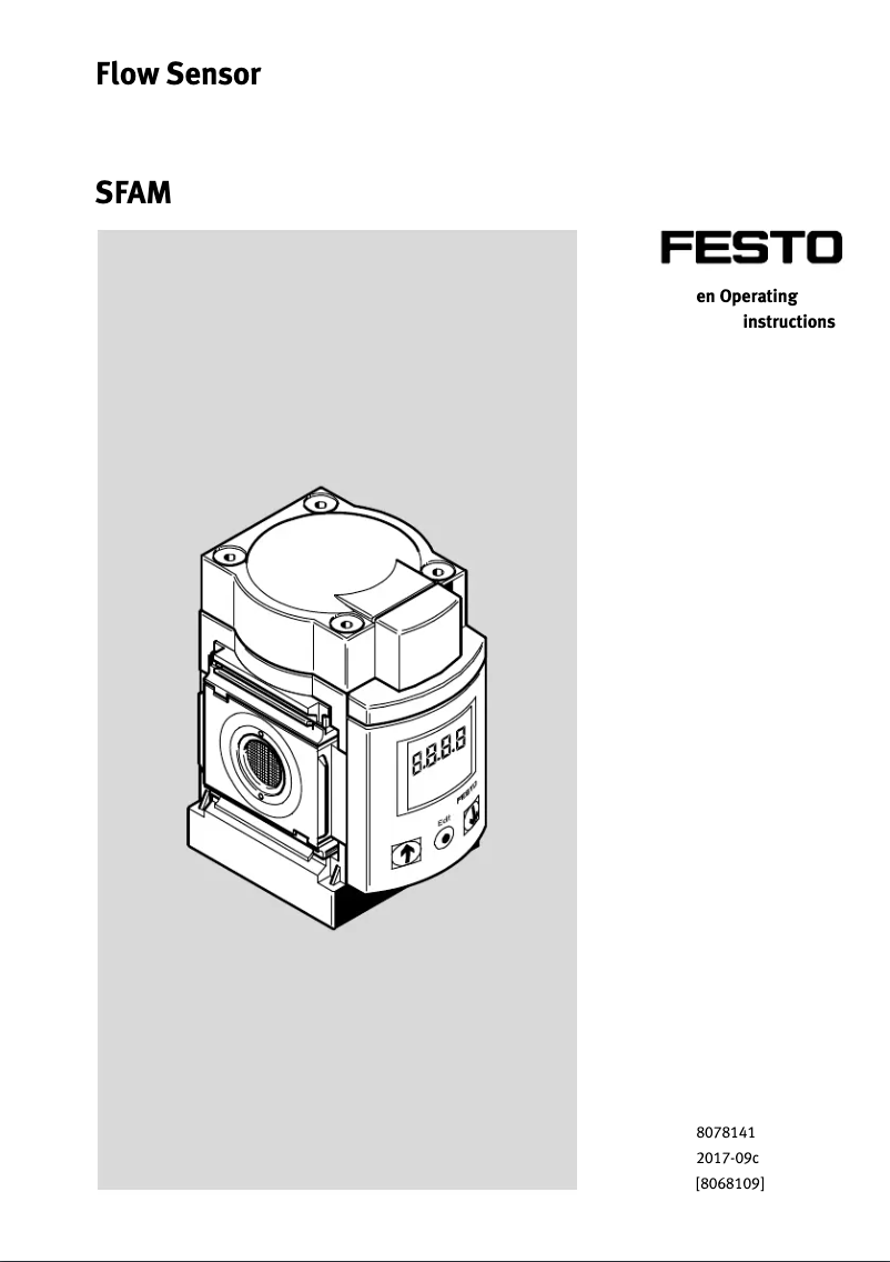 Imagen de la primera página del manual del dispositivo SFAM-90-10000L-M-2SA-M12
