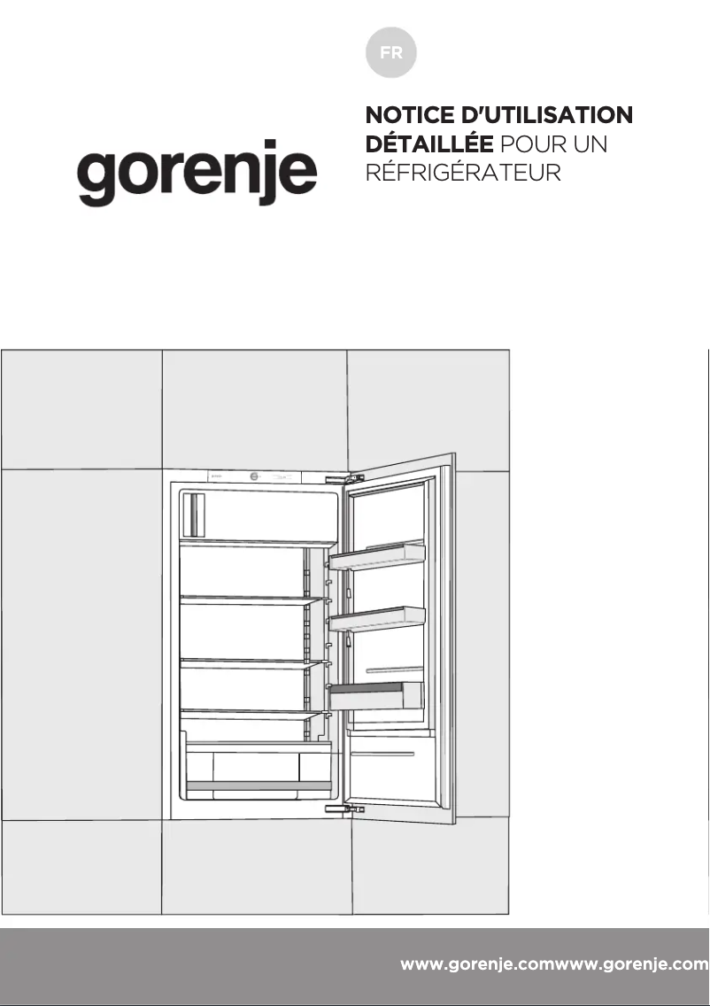 Página 1 del manual Manual de usuario Gorenje RBI4122E1