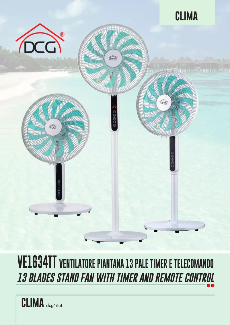 Imagen de la primera página del manual del dispositivo VE1634TT