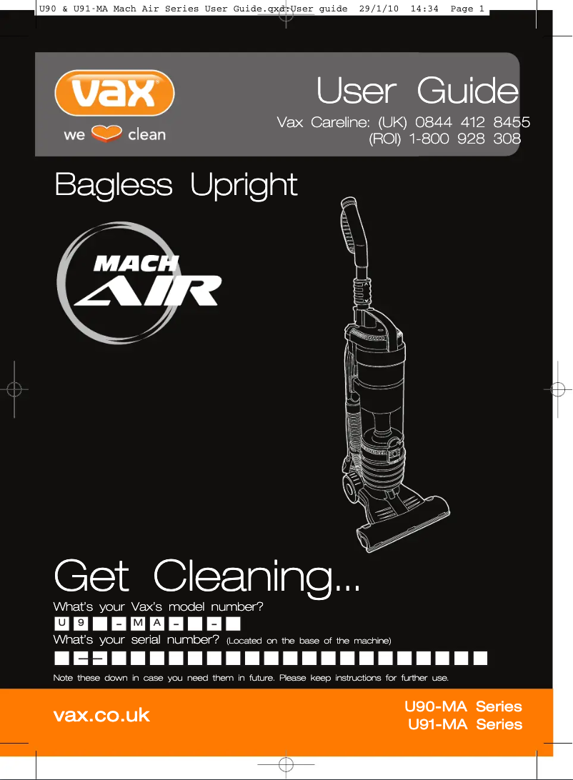 Imagen de la primera página del manual del dispositivo Air Reach