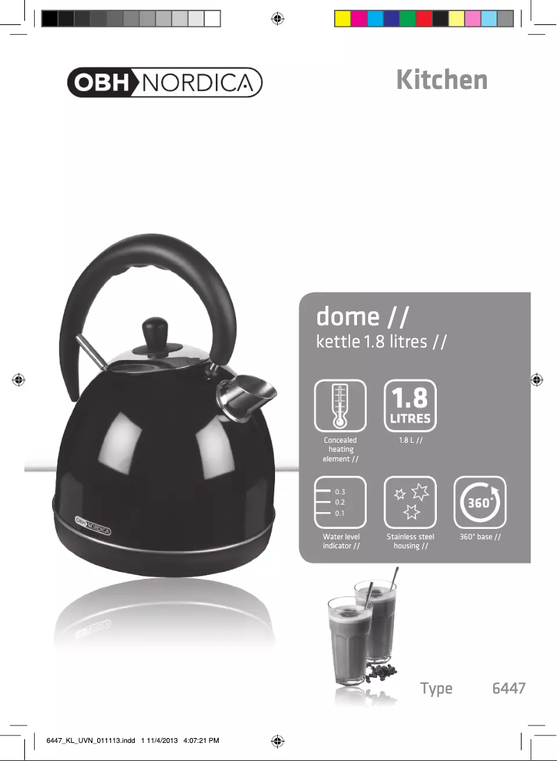 Página nº 1 - Manual de usuario OBH Nordica Dome 6447