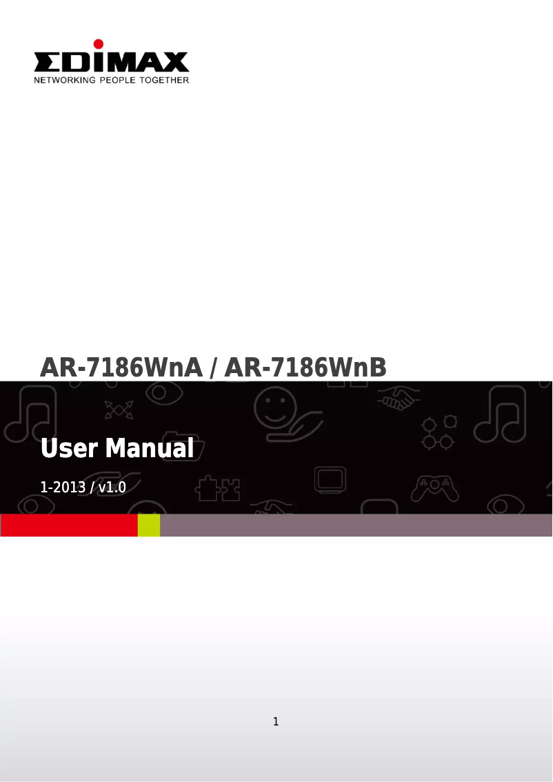 Imagen de la primera página del manual del dispositivo AR-7186WnB